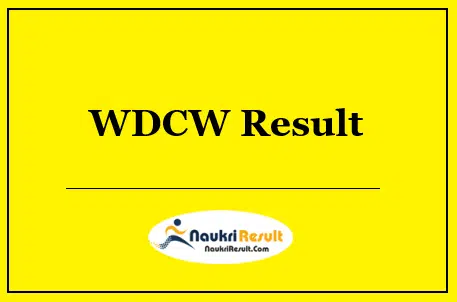 WDCW Telangana Extension Officer Result 2022 | Cutoff Marks | Merit List