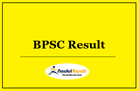 BPSC ACF Result 2022 | ACF Cut Off Marks | Merit List @ bpsc.bih.nic.i