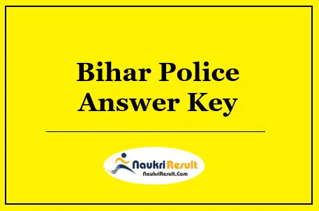 Bihar Police Answer Key
