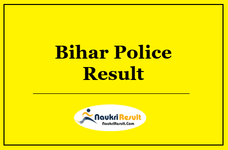 Bihar Police Forest Guard Result 2022 Download | Cut Off Marks, Merit list