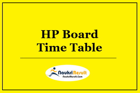 HP Board 10th Class Date Sheet 2022 | HPBOSE Term 2 Exam Date