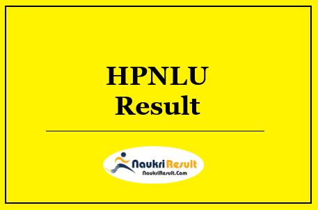 HPNLU Clerk Result 2022 Download | Cut Off Marks | Merit List