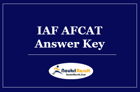IAF AFCAT 1 Answer Key 2022 Download | AFCAT Exam Key | Objections