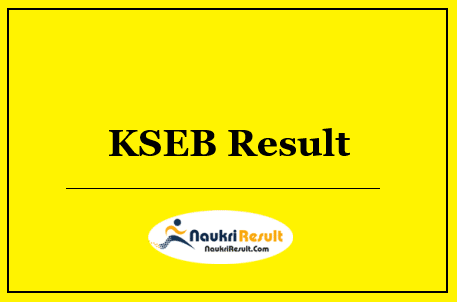 KSEB Apprentice Result 2022 Download | Cut Off Marks | Short List