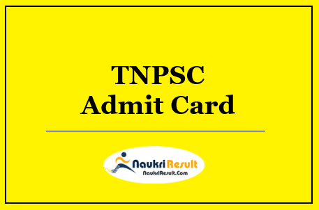 TNPSC Jailor English & Tamil Reporter Admit Card 2022 Download