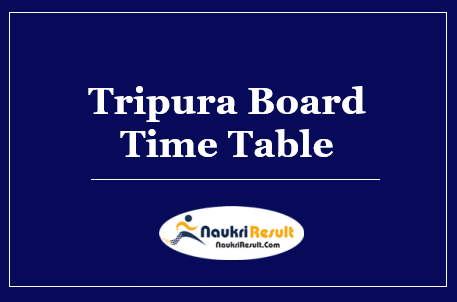 Tripura Board 12th Exam Time Table 2022 Download | TBSE HS Routine