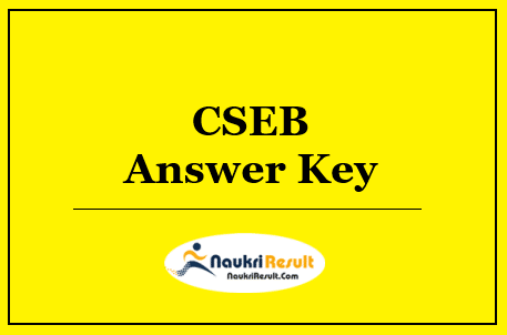 CSEB Junior Clerk Answer Key 2022 Download | Exam Key | Objections