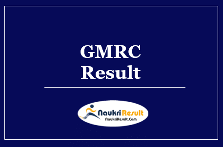 GMRC Non Executive Result 2022 | Cut Off Marks | Merit List