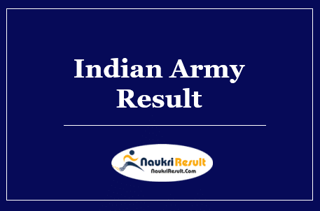 Indian Army TES Result 2022 Download | TES 46 Course Cutoff | Merit List