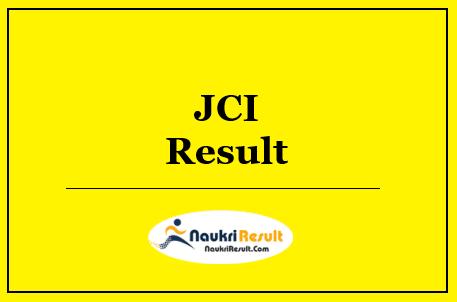 JCI Accountant Junior Inspector Result 2022 | Cut Off Marks | Merit List