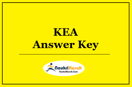 KEA Assistant Professor Answer Key 2022 | Exam Key | Objections