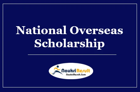 National Overseas Scholarship