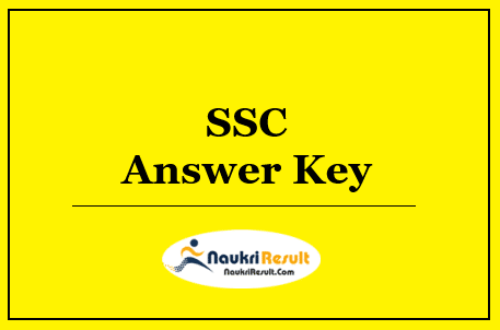 SSC Selection Post Phase 10 Answer Key 2022 | Exam Key