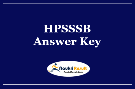 HPSSSB Staff Nurse Answer Key 2022 Download | Exam Key | Objections