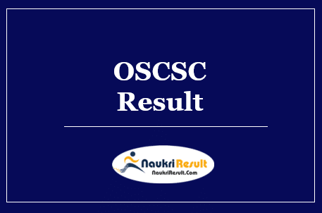 OSCSC SA DEO Result 2022 Download | Cut Off Marks | Merit List