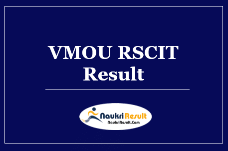 VMOU RSCIT Result 2022 Download | RKCL RSCIT Cut Off | Merit List