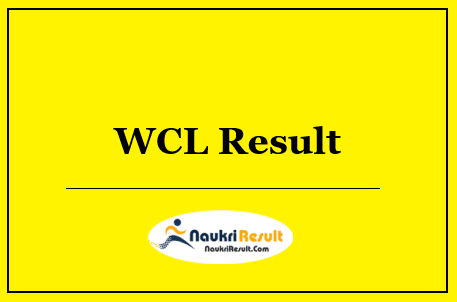 WCL Mining Sirdar Surveyor Result 2022 | Cut Off Marks | Merit List