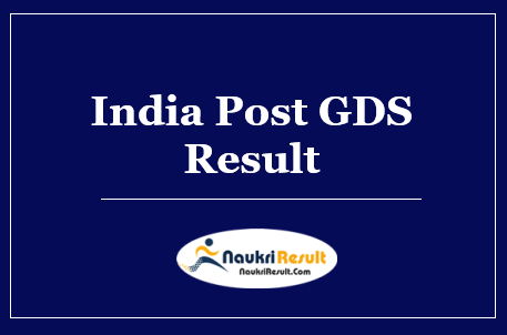India Post GDS Revised Result 2022 | Cut Off Marks, Merit List
