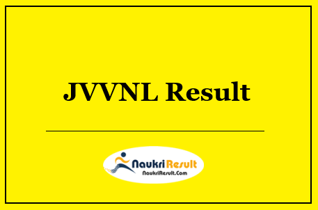 JVVNL Technical Helper 3 Result 2022 Download | Cut off Marks | Merit list