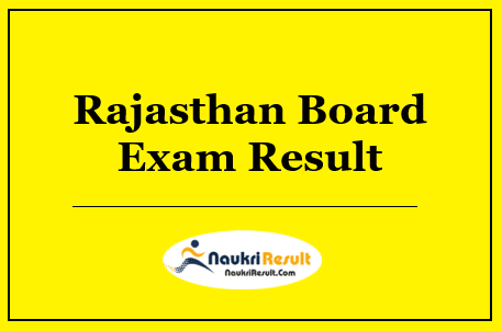 Rajasthan Board Exam Result