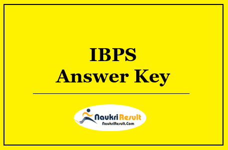 IBPS Clerk Mains Answer Key 2022 
