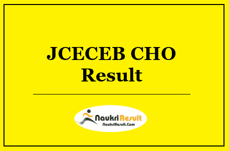 JCECEB CHO Result 2022 Download | Cut Off Marks, Merit List