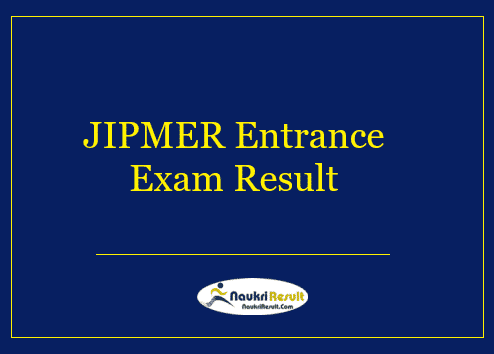 JIPMER Entrance Exam Result 
