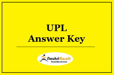 UPL Assistant Loco Driver Answer Key 2022 | Exam Key, Objections