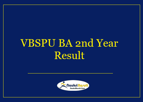 VBSPU BA 2nd Year Result 