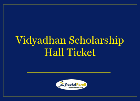 Vidyadhan Scholarship Hall Ticket 