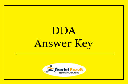 DDA Answer Key 2022 Download | Exam Key, Objections