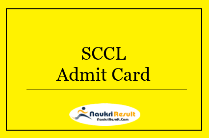 SCCL Junior Assistant Admit Card 2022 | SCCL JA Exam Date