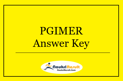 PGIMER ICMR JRF Answer Key 2022 | Exam Key, Objections