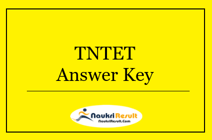 TNTET Answer Key 2022 Download | Paper 1 Solution Sheet