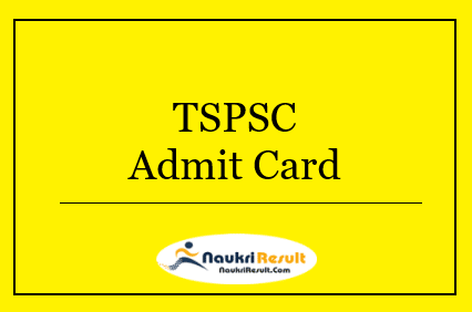 TSPSC Food Safety Officer Admit Card 2022 | FSO Exam Date Out