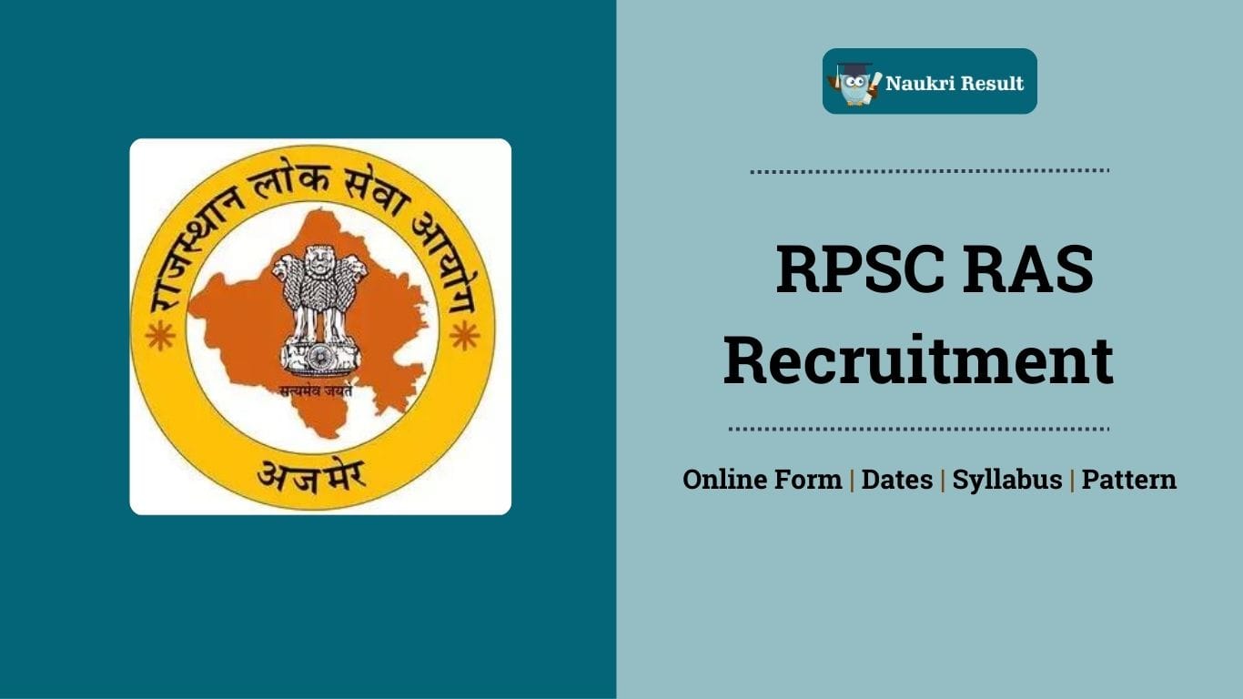 RPSC RAS Recruitment Online Form