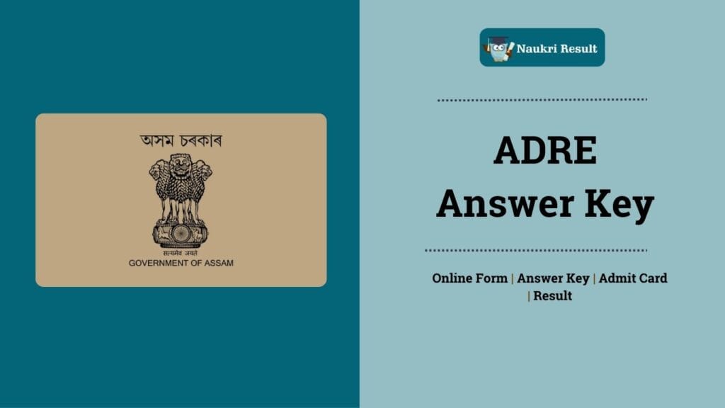 ADRE Answer Key