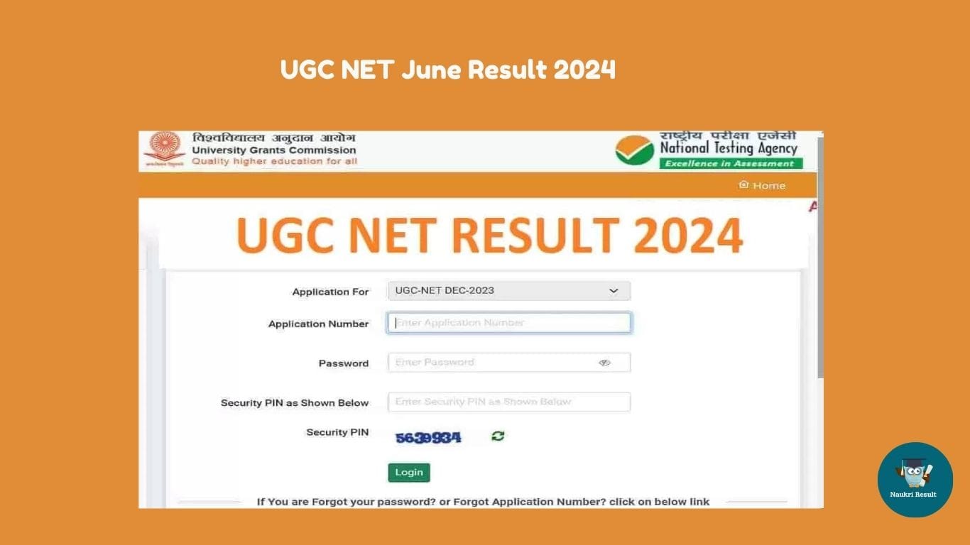 UGC NET June Result 2024 