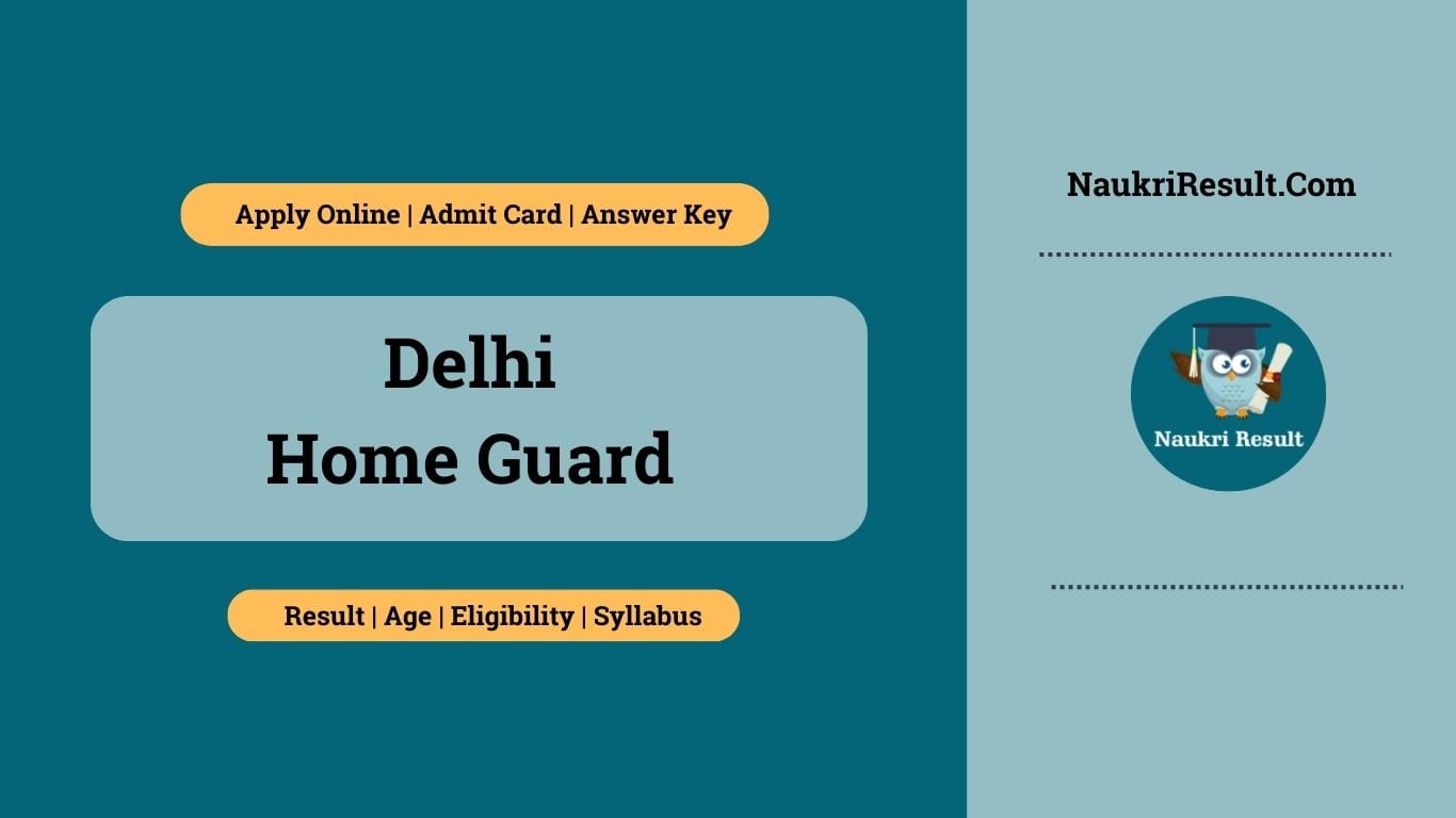 Delhi Home Guard Admit Card 