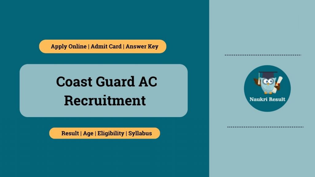 Coast Guard AC Recruitment 2024