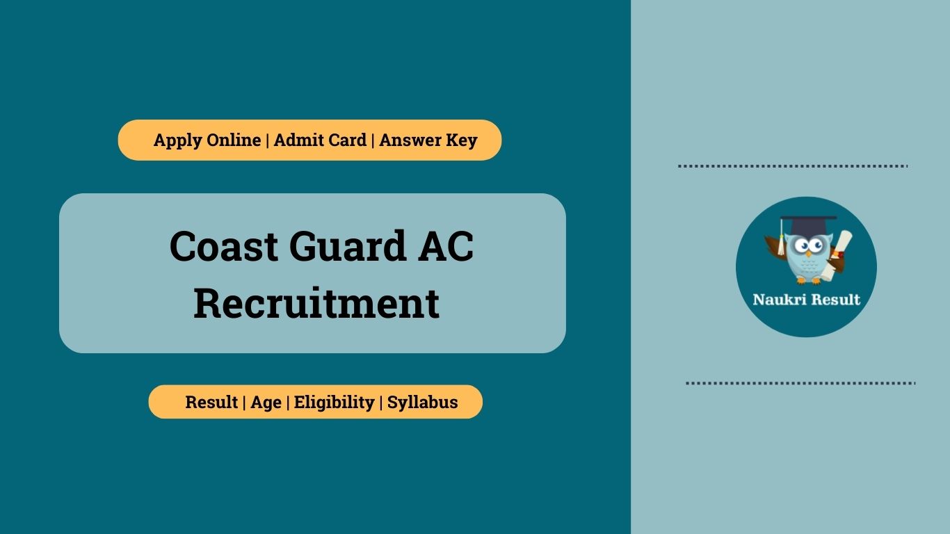 Coast Guard AC Recruitment 2024