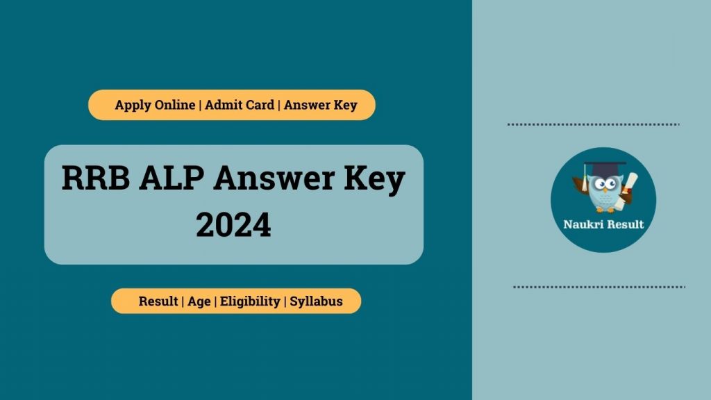 RRB ALP Answer Key 2024