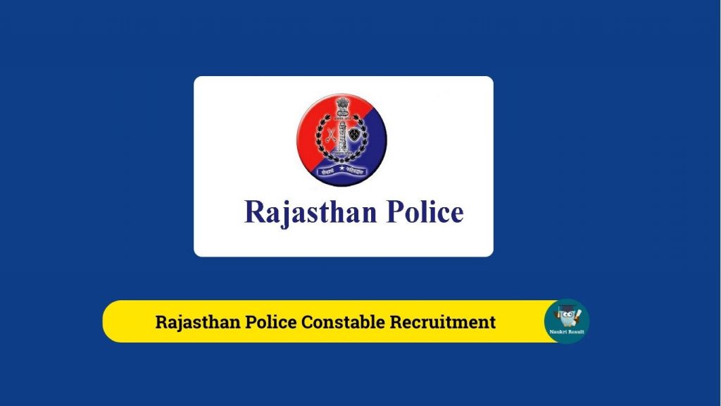 Rajasthan Police Constable Recruitment 2025