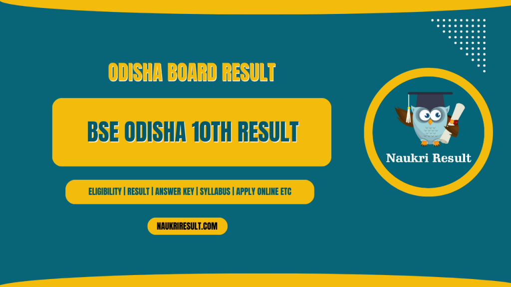 BSE Odisha 10th Result 2025