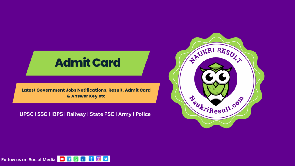 Admit Card 2 Admit Card